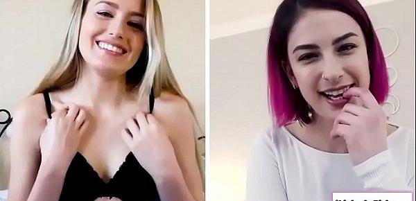  Lesbian couple masturbating on webcam